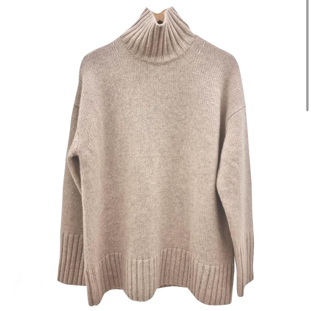 COS Chunky Cashmere Funnel Neck Turtleneck Sweater XS